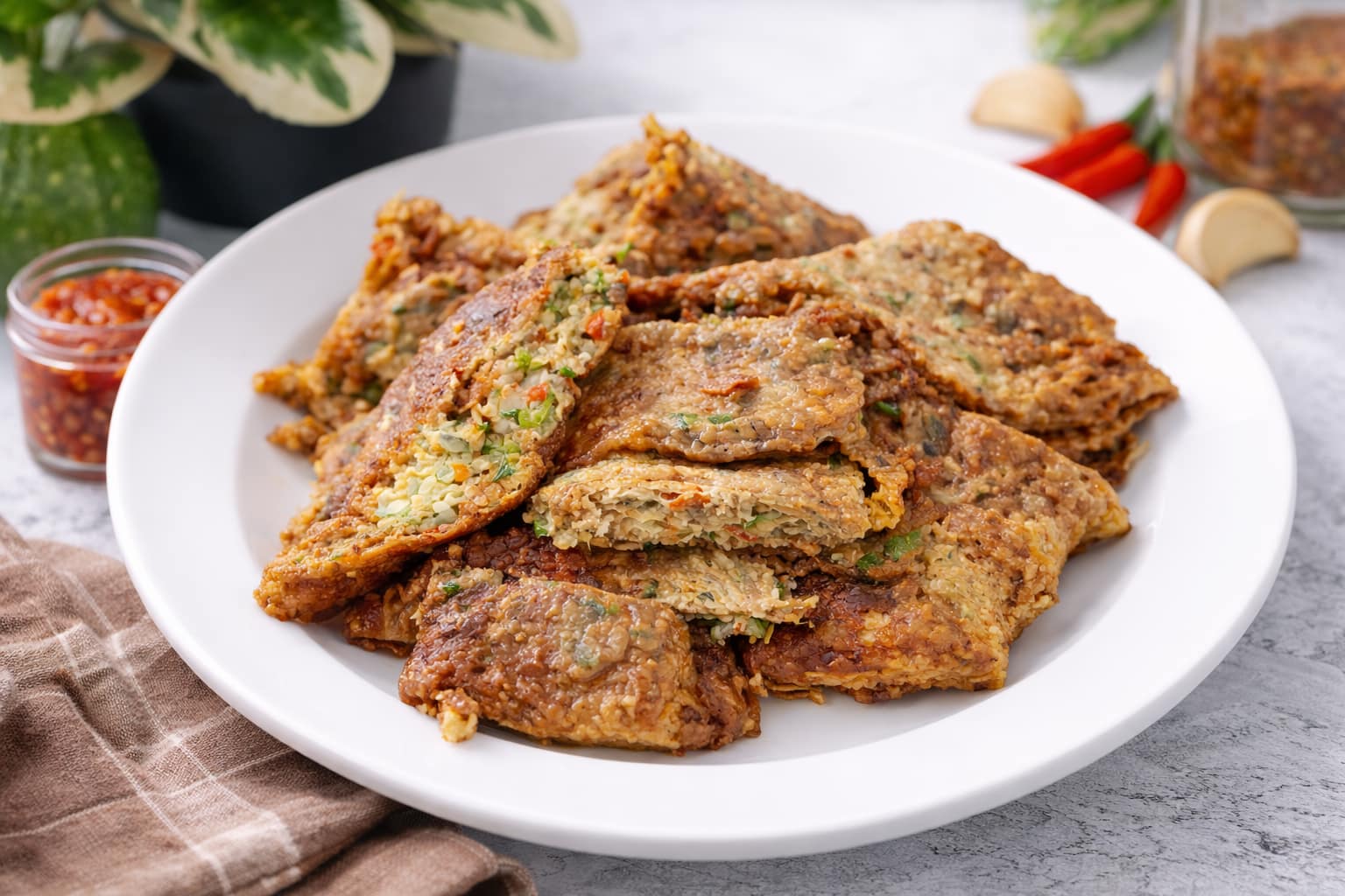 Telur Dadar Sayur Plus Daging Cincang, Menu Simpel Favorit Keluarga